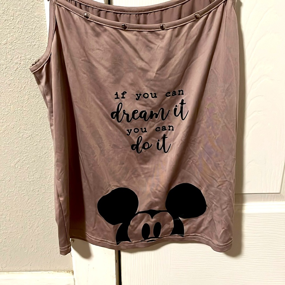 Champagne Pink Disney Spaghetti Strap Tank Top